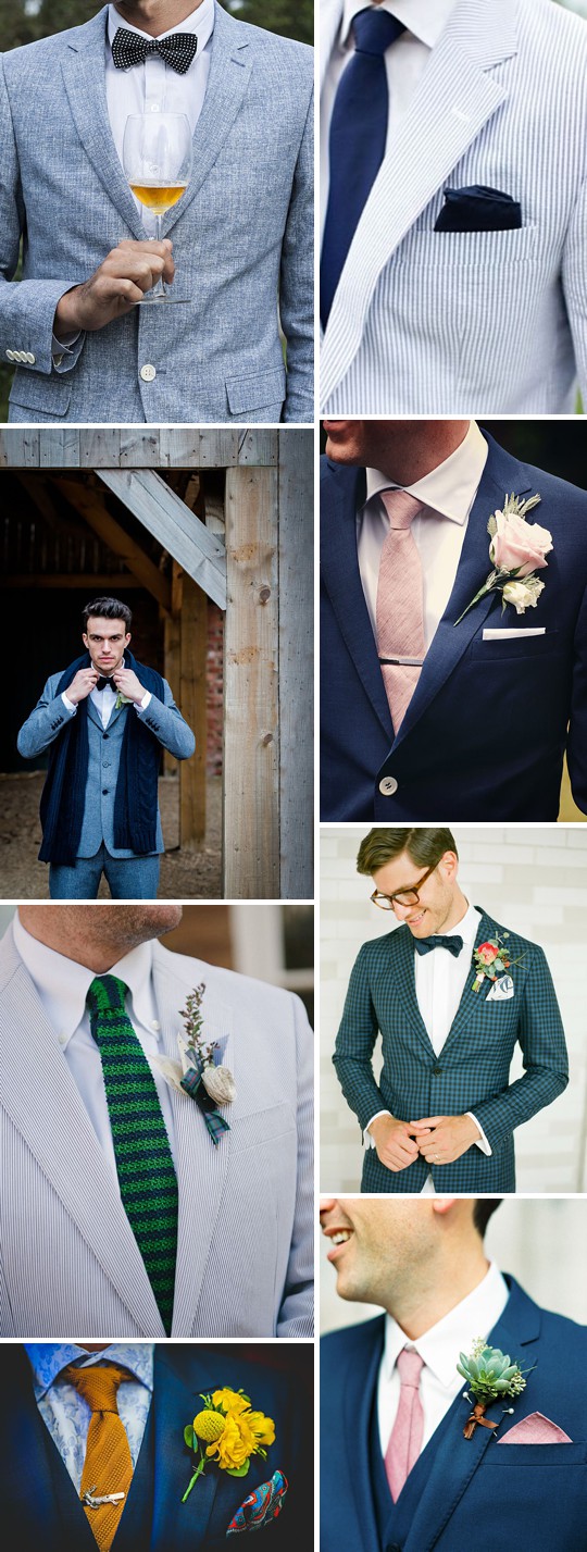 An Inspiration Post Filled With Ideas On What A Groom Can Wear On His Wedding Day_0002