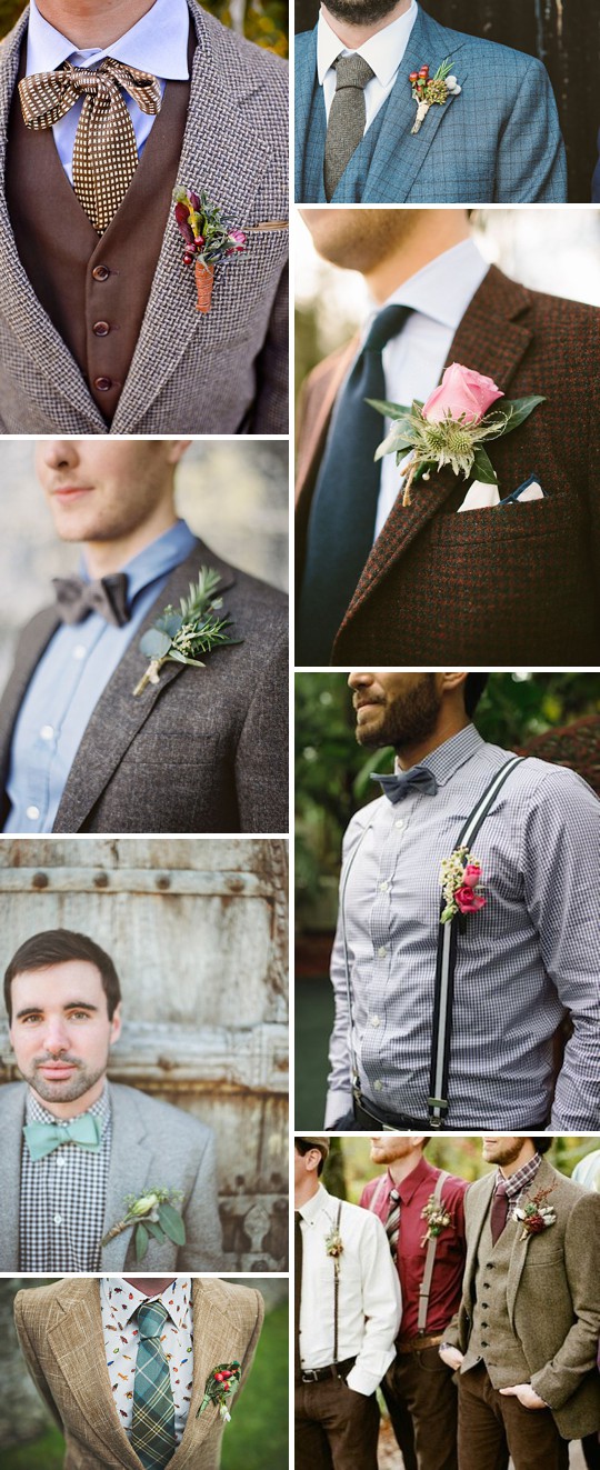 An Inspiration Post Filled With Ideas On What A Groom Can Wear On His Wedding Day_0003