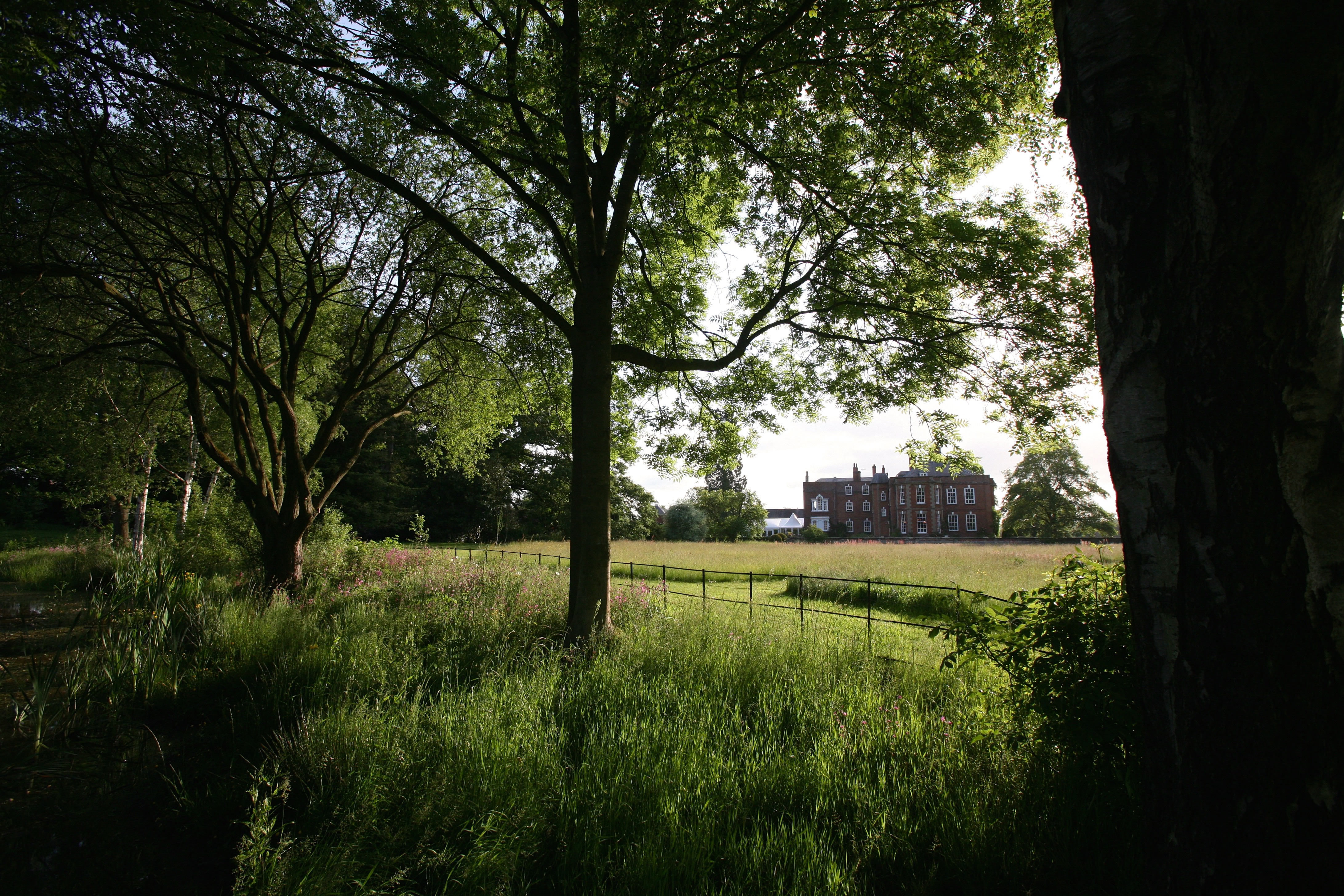 wedding venue with a garden
