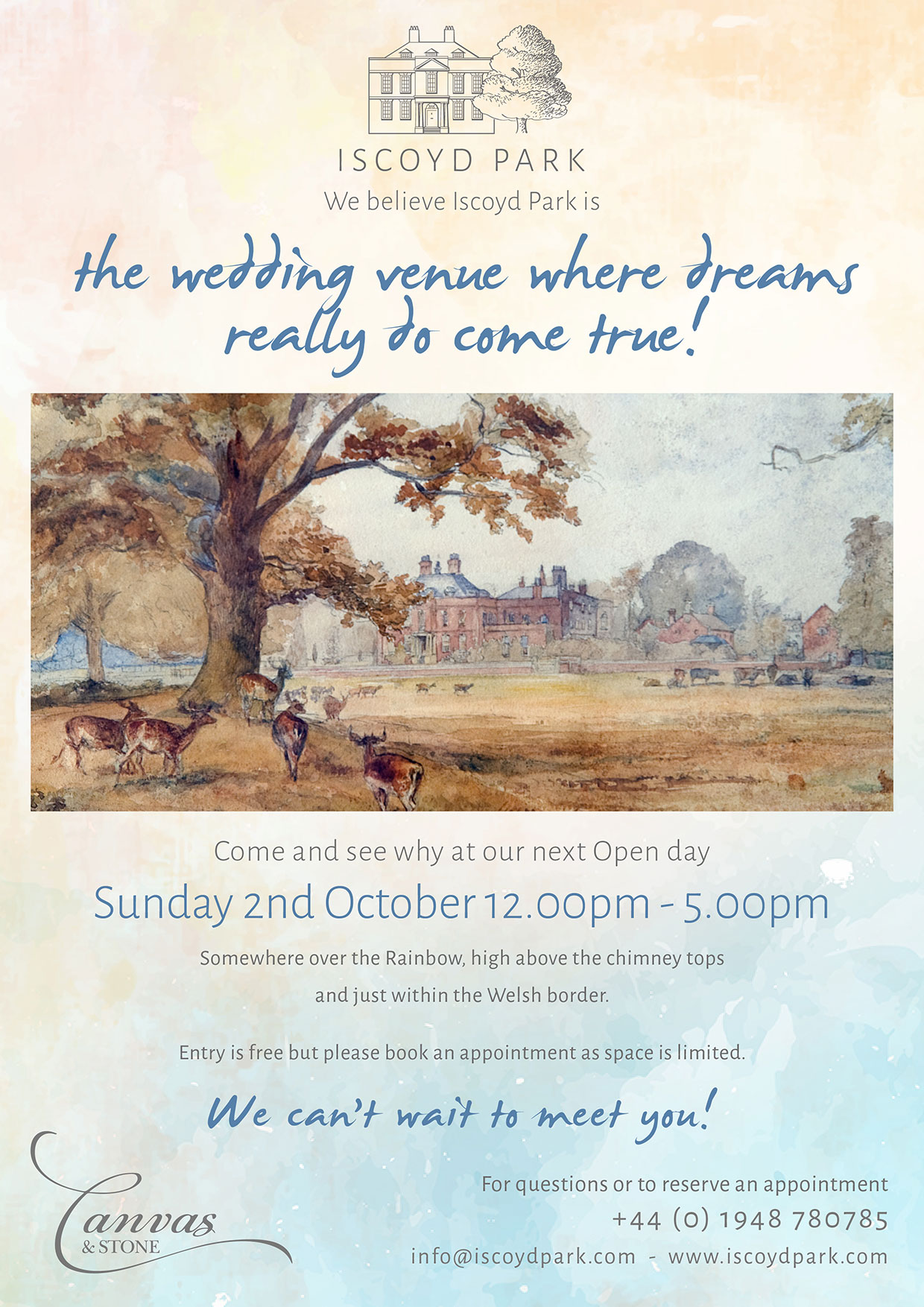 Wedding open day at Iscoyd Park, October 2nd 2016
